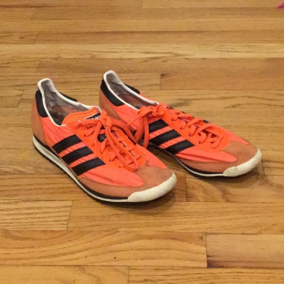 adidas neon orange sneakers